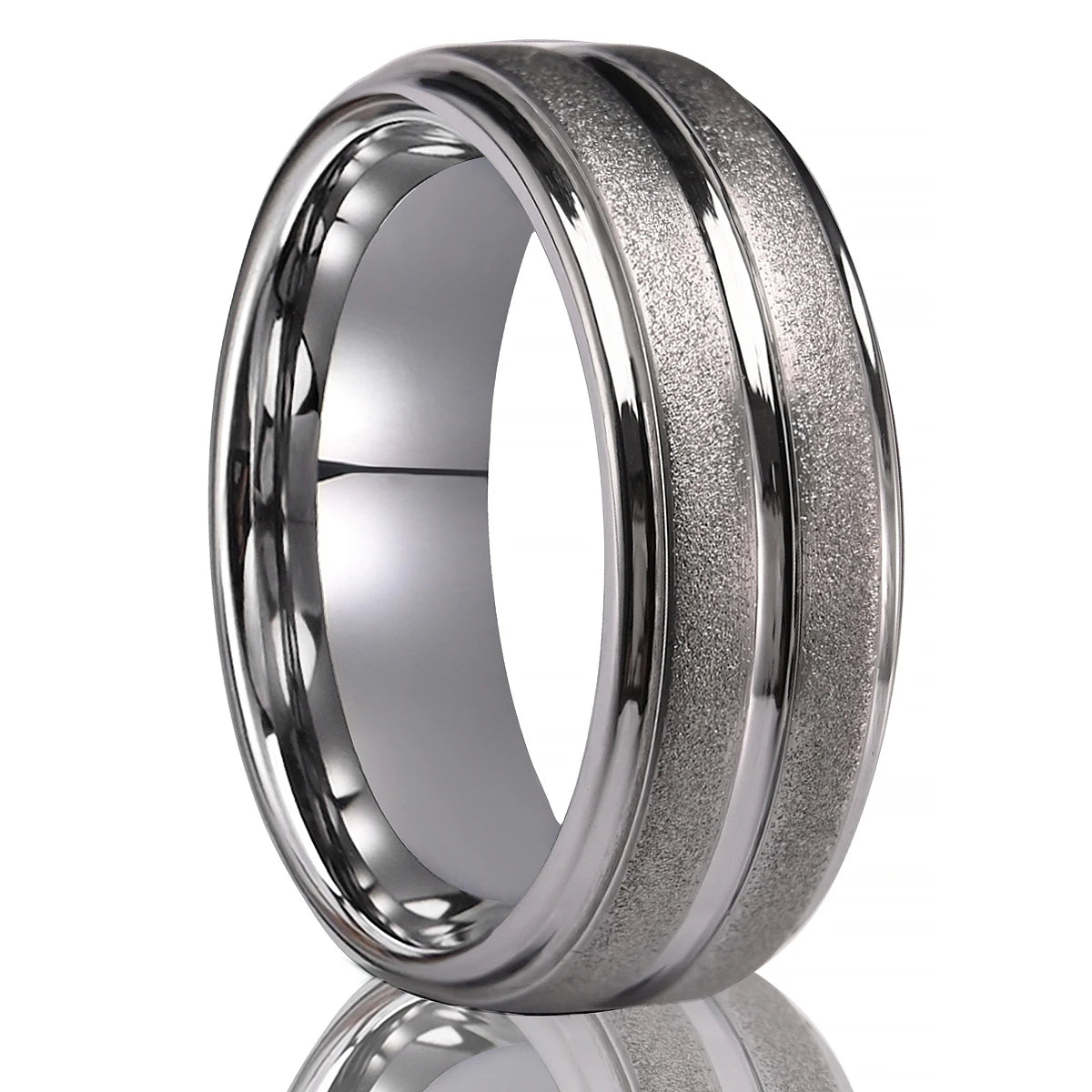 Men's wedding bands tungsten carbide ring anillos bague homme pareja de compromiso fashion jewelry couple engagement rings gifts