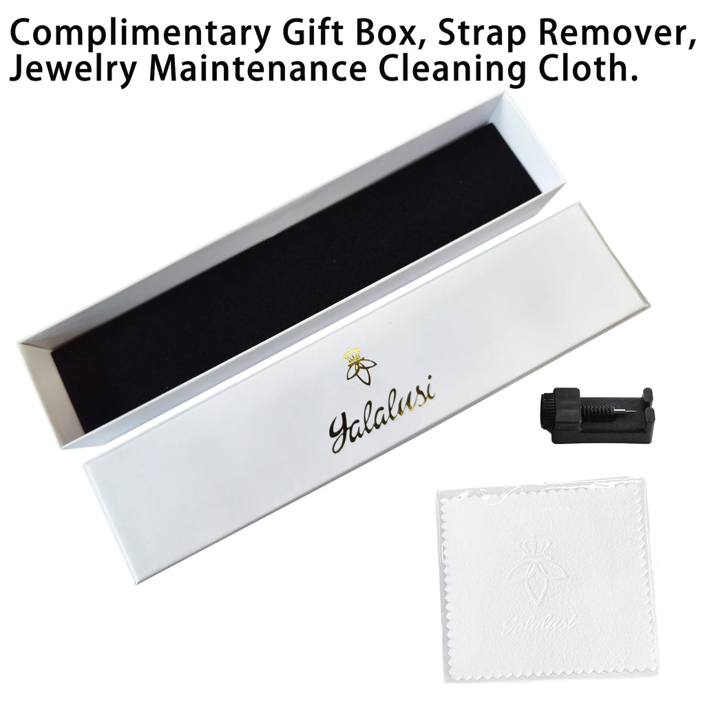 YaLaLuSi Brand: Fashionable Women's Waterproof Quartz Bracelet Watches – Luxury Gold Watches for Gifts Reloj Mujer Ladies