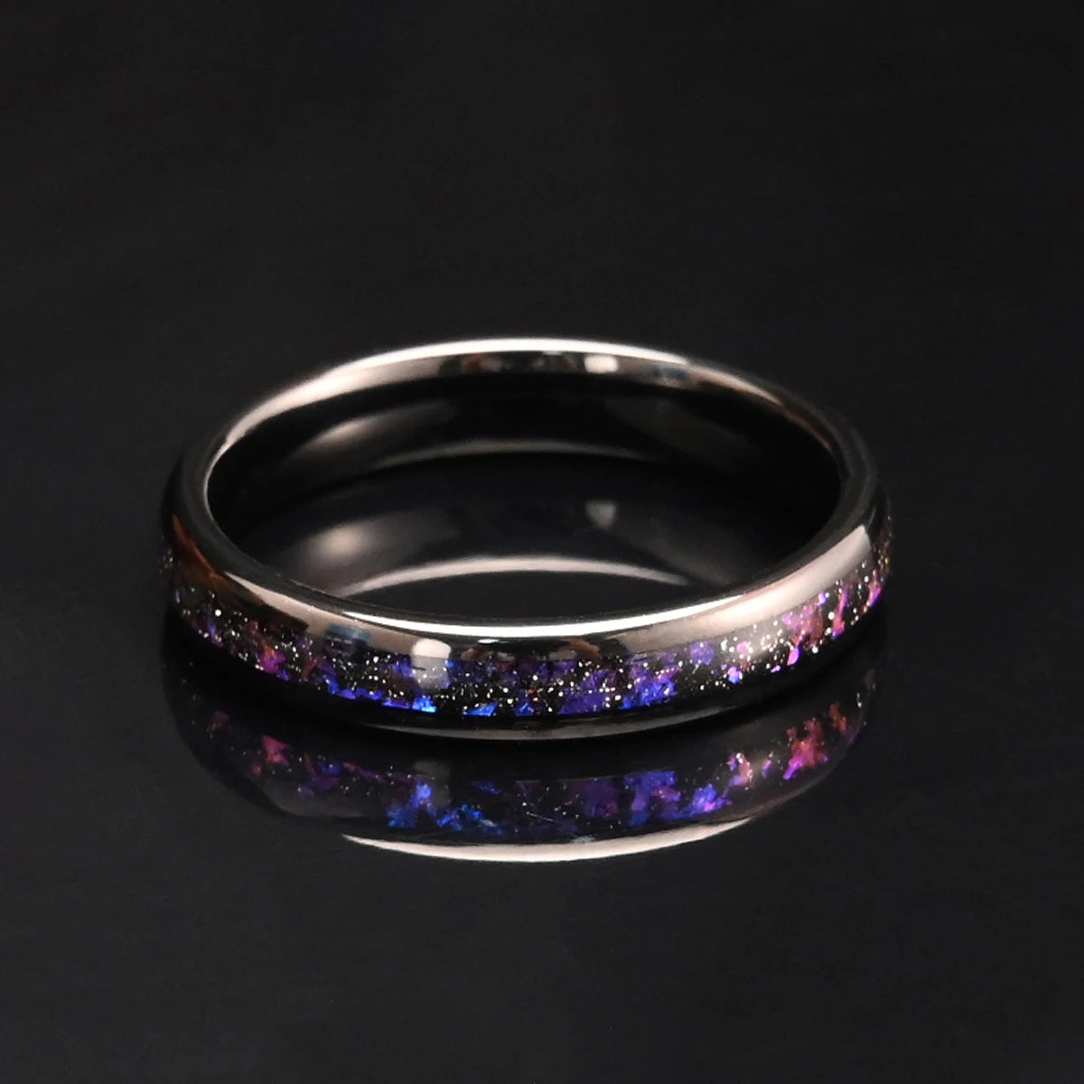 8MM/4MM Amethyst tungsten ring anillos bague homme pareja  compromiso fashion jewelry Men's wedding bands couple engagement ring