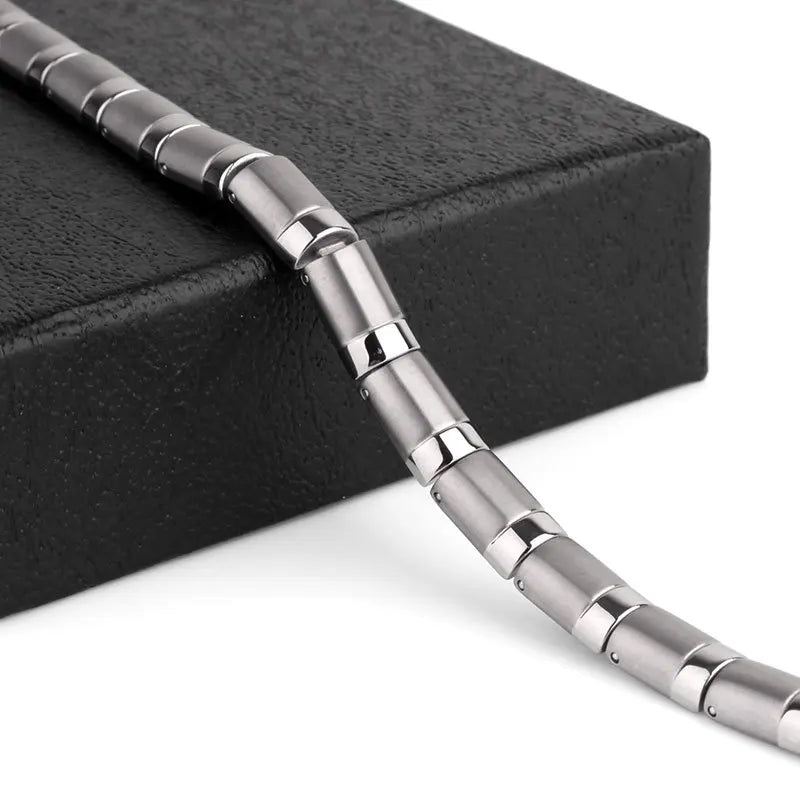 Titanium Germanium Bracelet for Men Women, 99.99% Pure Titanium Beads, Balance Energy Body Health,  Gift 2025