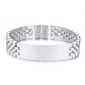 10MM -15.5MM LUXURY METAL ID BRACELET PREMIUM OYSTER STYLE BAND PERSONALIZED ENGRAVING BRACELETS GIFT FOR HIM