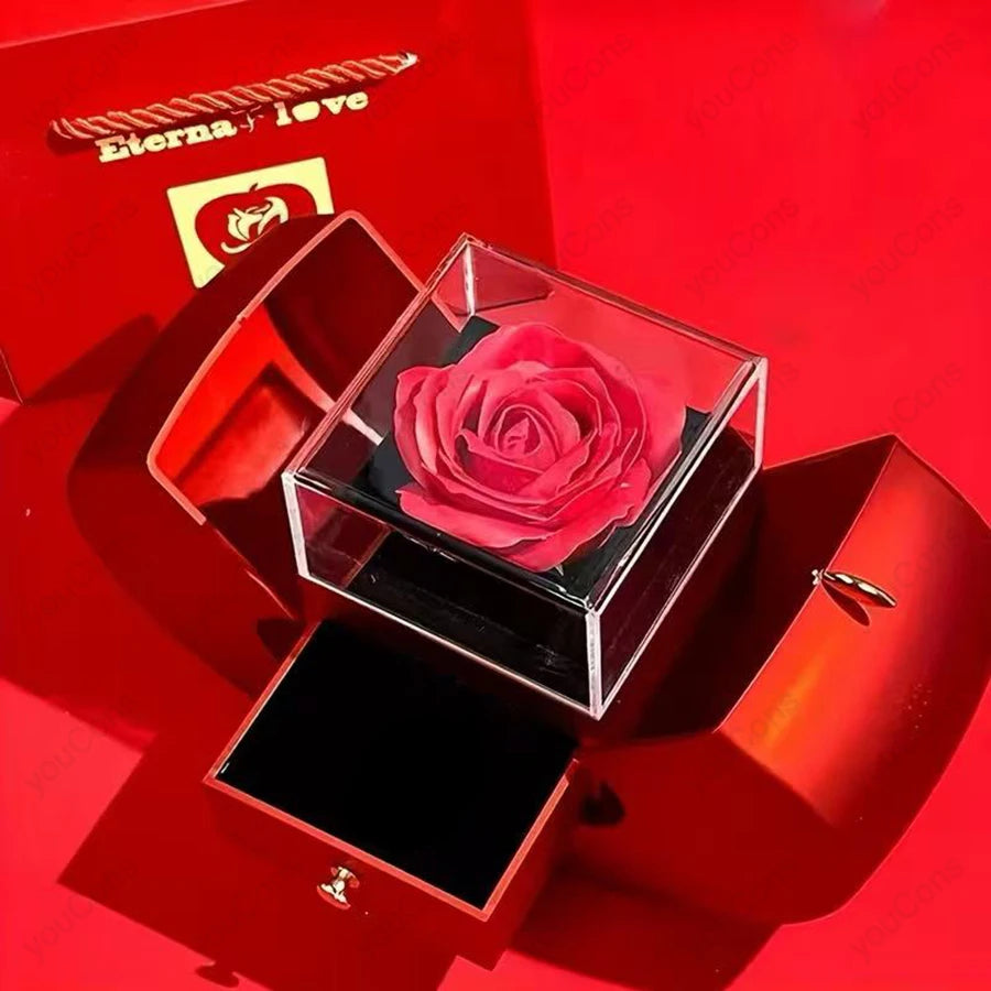 Heart Zircon Necklace Pendant With Apple Gift Box 2025 New Jewelry Set For Wife Girlfriend Christmas Valentine Anniversary Gift