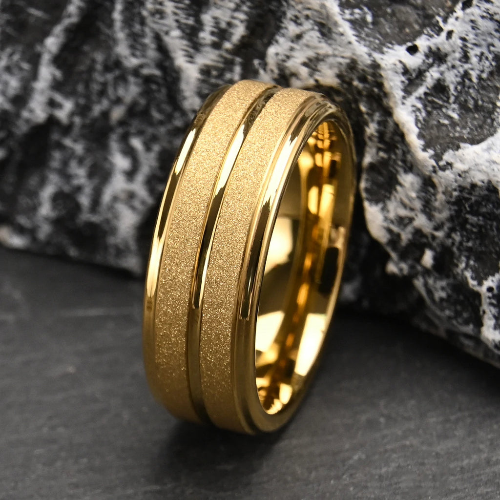 Men's wedding bands tungsten carbide ring anillos bague homme pareja de compromiso fashion jewelry couple engagement rings gifts