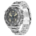 FeelNever Sport Automatic Movement Quartz Watch Stainless Steel Sapphire Crystal Watches Men 500M Waterproof Clocks Reloj Hombre