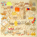 7/15/24/36/48/60 Pairs Randomly Send Women's Earrings Sets Colored Geometric Dangle Earrings Daily Wear Work Gifts Versatile