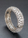 JRH African Style Bangle Bracelet with Shiny Zircon Stones Perfect Gift for Parties And Proposal Occasions Jewelry Accessory