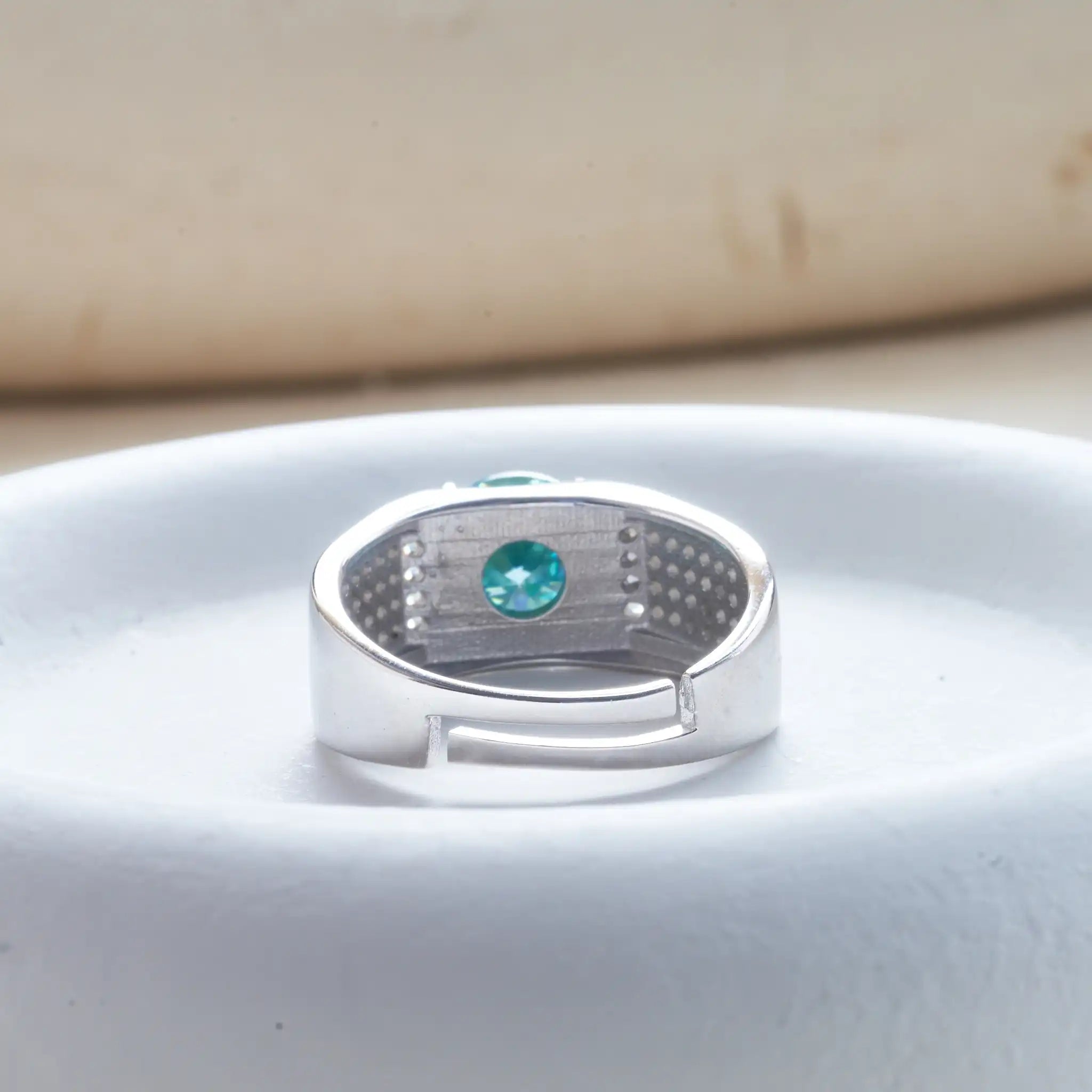 Real 1.0 Carat Moissanite Ring For Men Pure Solid 18K White Gold Rings D Color Diamond Engagement Wedding Ring Jewelry Gift