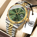 POEDAGAR Business Casual Male Clock Waterproof Date Week Fashion Men's Watch Stainless Steel Quartz Watches For Men Reloj Hombre