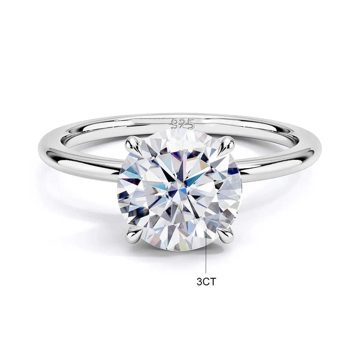Szjinao 1ct 2ct 3ct 5ct D Color Moissanite Ring Rose Gold For Women Engagement Jewelry With GRA Certificate High Quality Gift