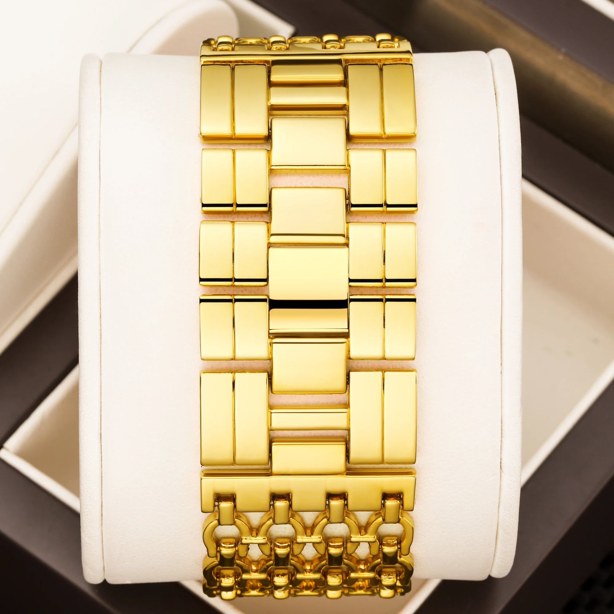 YaLaLuSi Women's Minimalist Quartz Watch with Large Dial, Water-Resistant, Gold-Tone, Perfect as a Gift Watch for Ladies Reloj
