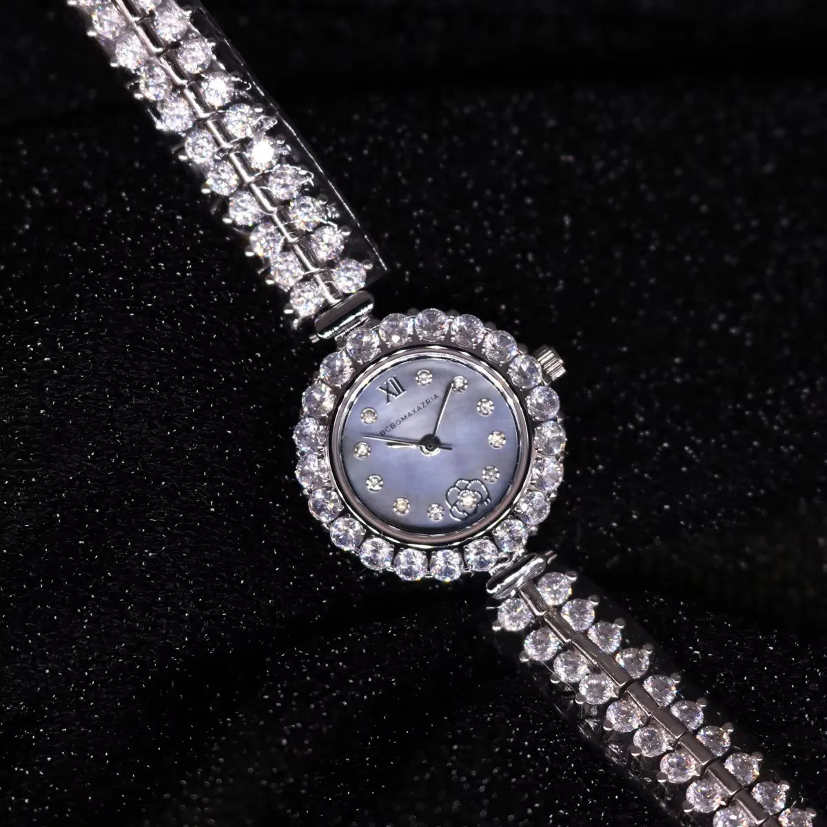 Royal Crown Women's Watch Japan Quartz Hours Fine Fashion Bracelet Jewelry Band Shell Luxury Rhinestones Girl Birthday Gift