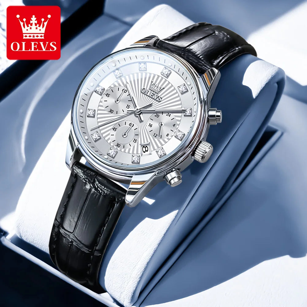 OLEVS 3669 Womens Watch Original Fashion Elegant Brand Quartz Watch Waterproof Luminous Quartz Date Watch For Women With Box