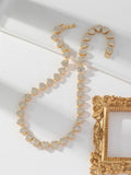 A unique, fashionable, elegant and simple design of a heart-shaped necklace for women, a gift for teachers and a necklace for me