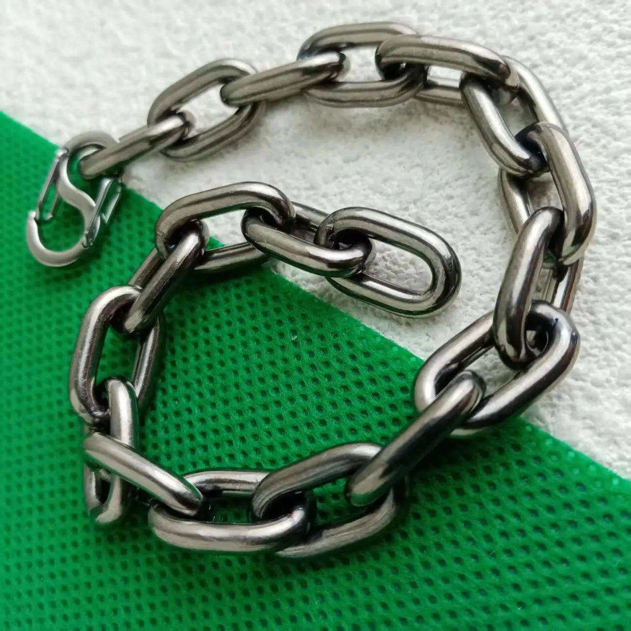 9.5mm Pure Titanium Bracelet Welded Chain Unparalleled Strength & Style Men's Trendy Jewelry Accessory