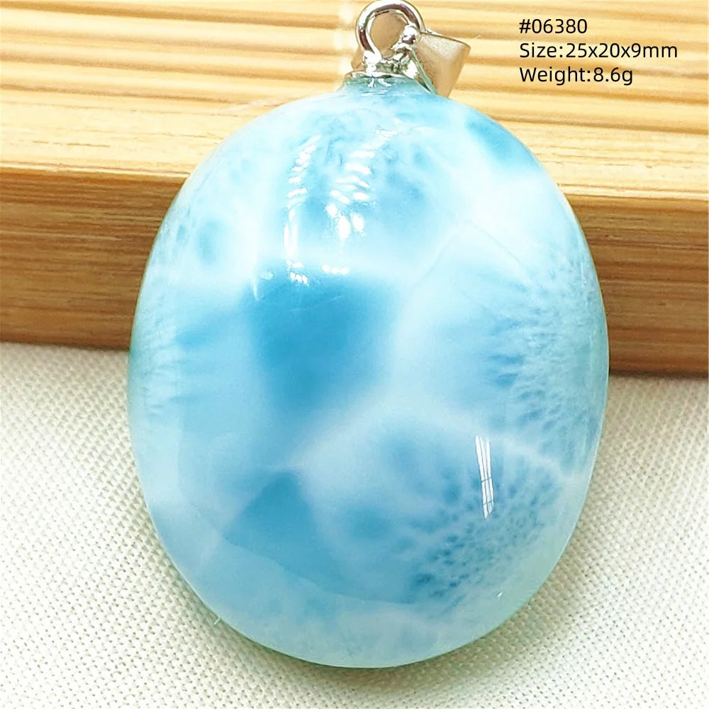 Natural Blue Larimar Heart Pendant Necklace Gemstone Women Men Larimar 17.5*19mm 18K Gold Love Larimar Fashion Jewelry AAAAAA