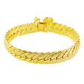 Luxury 24K 9999 Pure Gold real gold Aggressive Men's Bracelet
