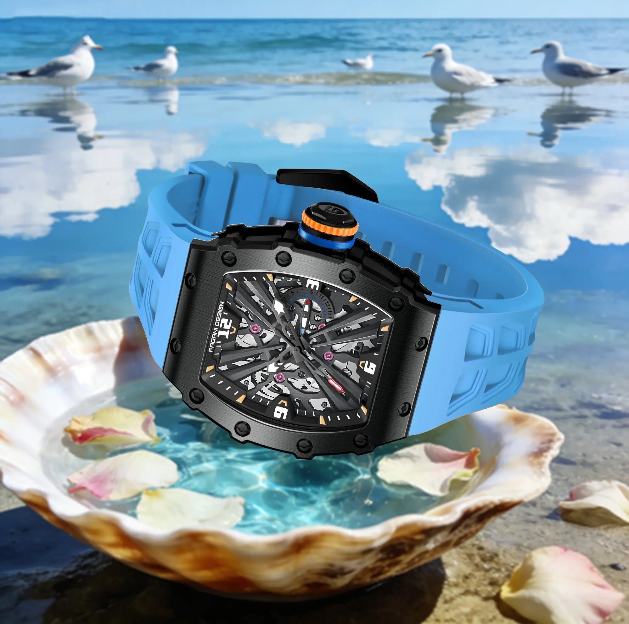 PAGANI DESIGN Quartz Watch Extraordinary Temperament Elegant Men's Choice Sapphire Mirror Waterproof Luminous Display Function