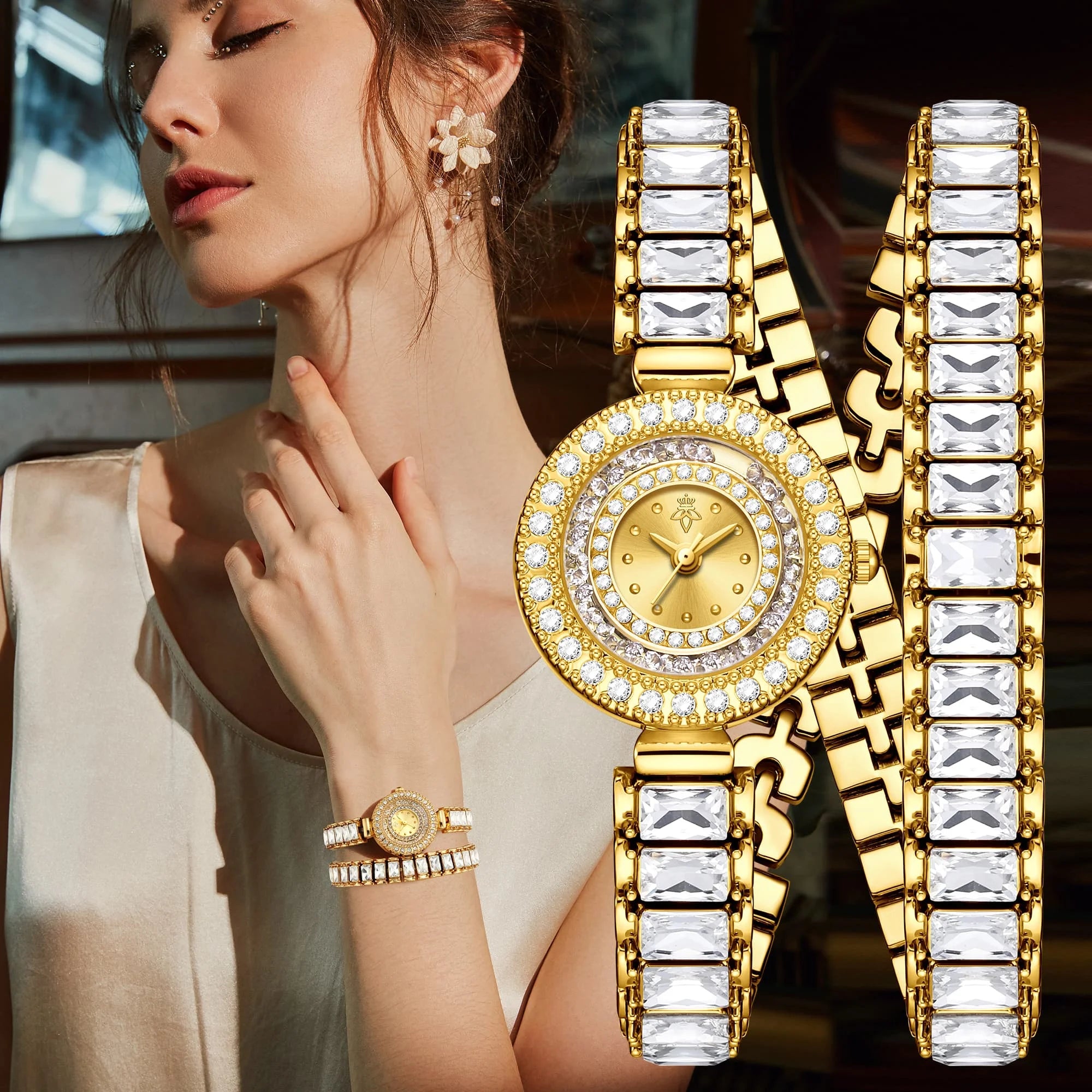 YaLaLuSi Women's Fashion Bracelets, Watches, Luxury and Elegant Timepieces, Gifts, Clocks Reloj Mujer Watch for Ladies Montre