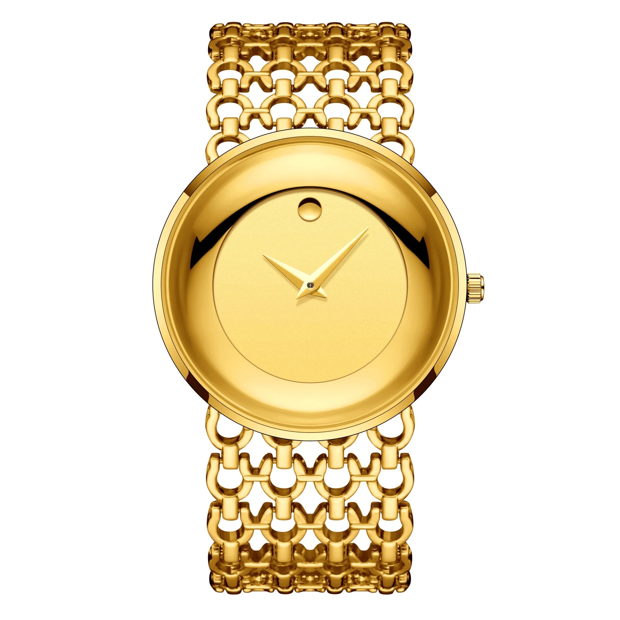 YaLaLuSi Women's Minimalist Quartz Watch with Large Dial, Water-Resistant, Gold-Tone, Perfect as a Gift Watch for Ladies Reloj