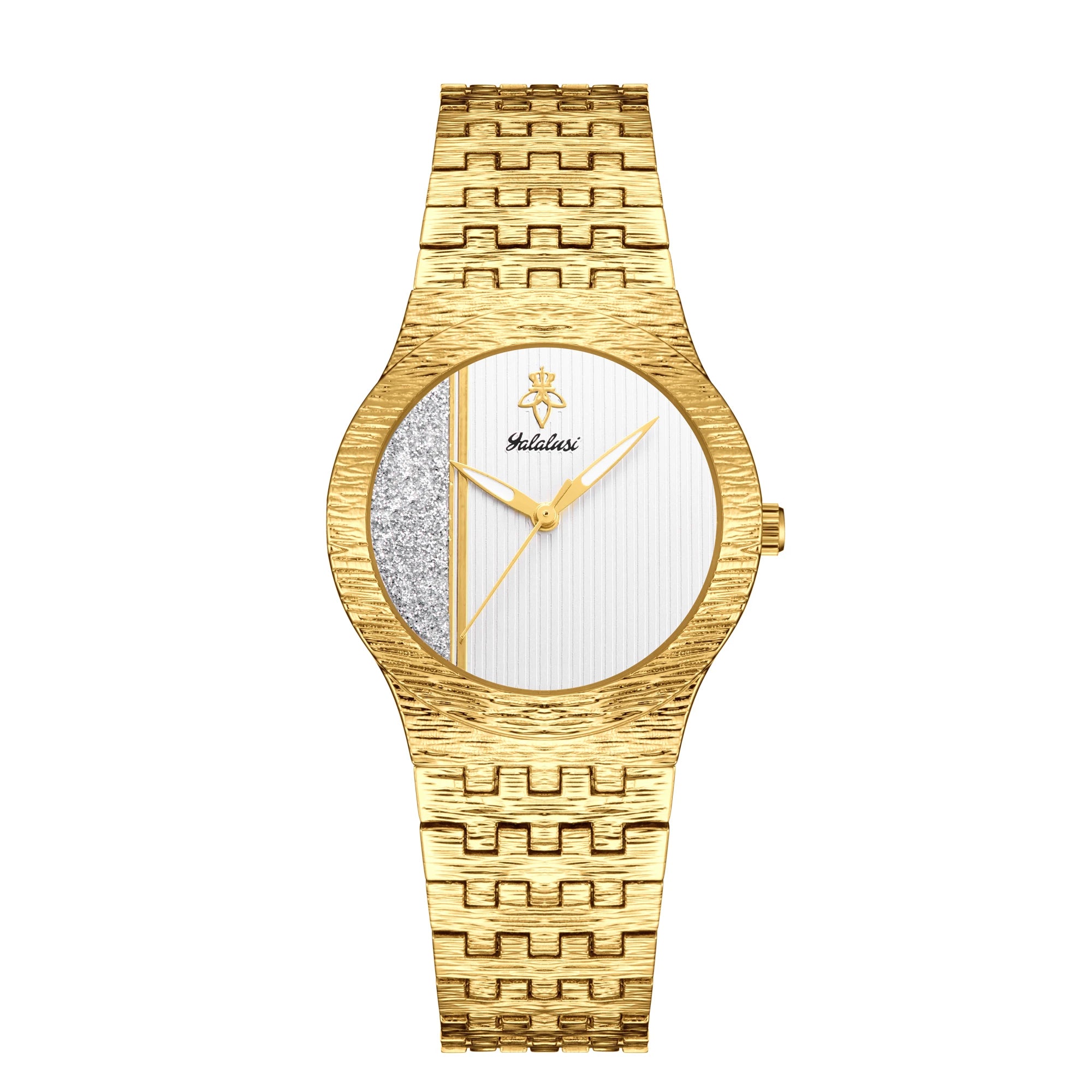 YaLaLuSi Brand Luxury Rhinestone Women's Quartz Watch Temperament Luminous Hands Unique Gold Watch Gift Box Fashionable