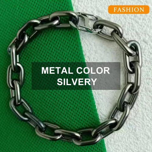 9.5mm Pure Titanium Bracelet Welded Chain Unparalleled Strength & Style Men's Trendy Jewelry Accessory
