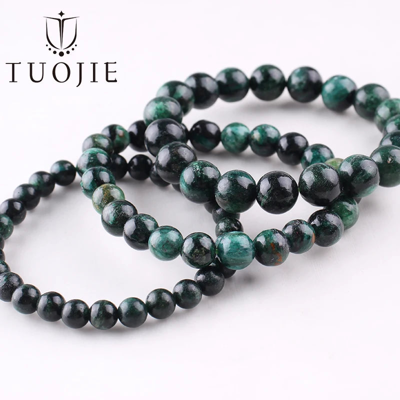 Natural 6 8 10mm Black Tourmaline Beads Bracelet Genuine Round Smooth Gemstone Beads Bracelets for Women Fashion Cheap Jewelry