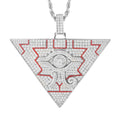TUHE Certified Moissanite Horus Eye pendant Necklace 925 Sterling Silver For Men Women Hip Hop Jewelry Party Gift