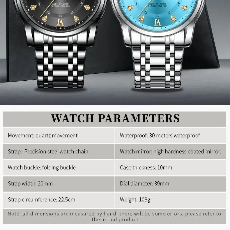 OLEVS Top Brand Quartz Watch for Men Classic Business Men's Wristwatch Dual Calendar Waterproof Men's Watches (Exclusive New)