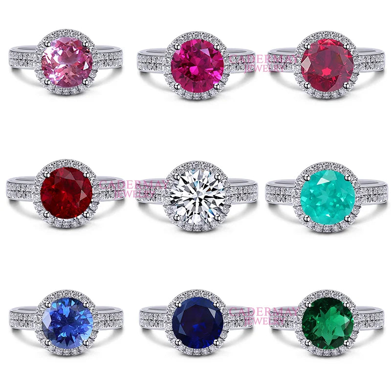 Customized 925silver vvs Moissanite Ring Women Men Gift Party