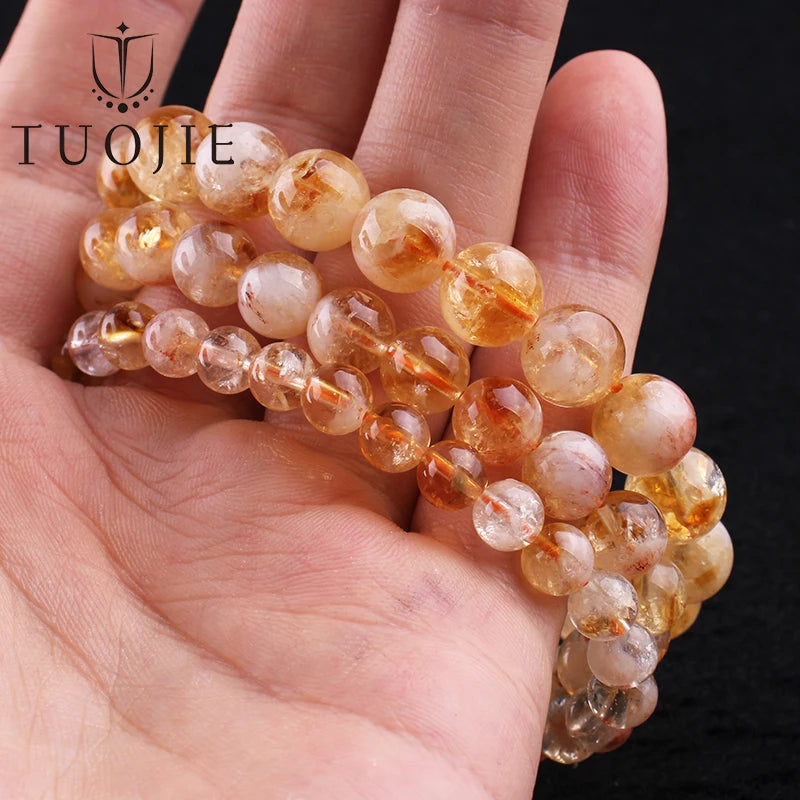 Natural 6 8 10mm Black Tourmaline Beads Bracelet Genuine Round Smooth Gemstone Beads Bracelets for Women Fashion Cheap Jewelry