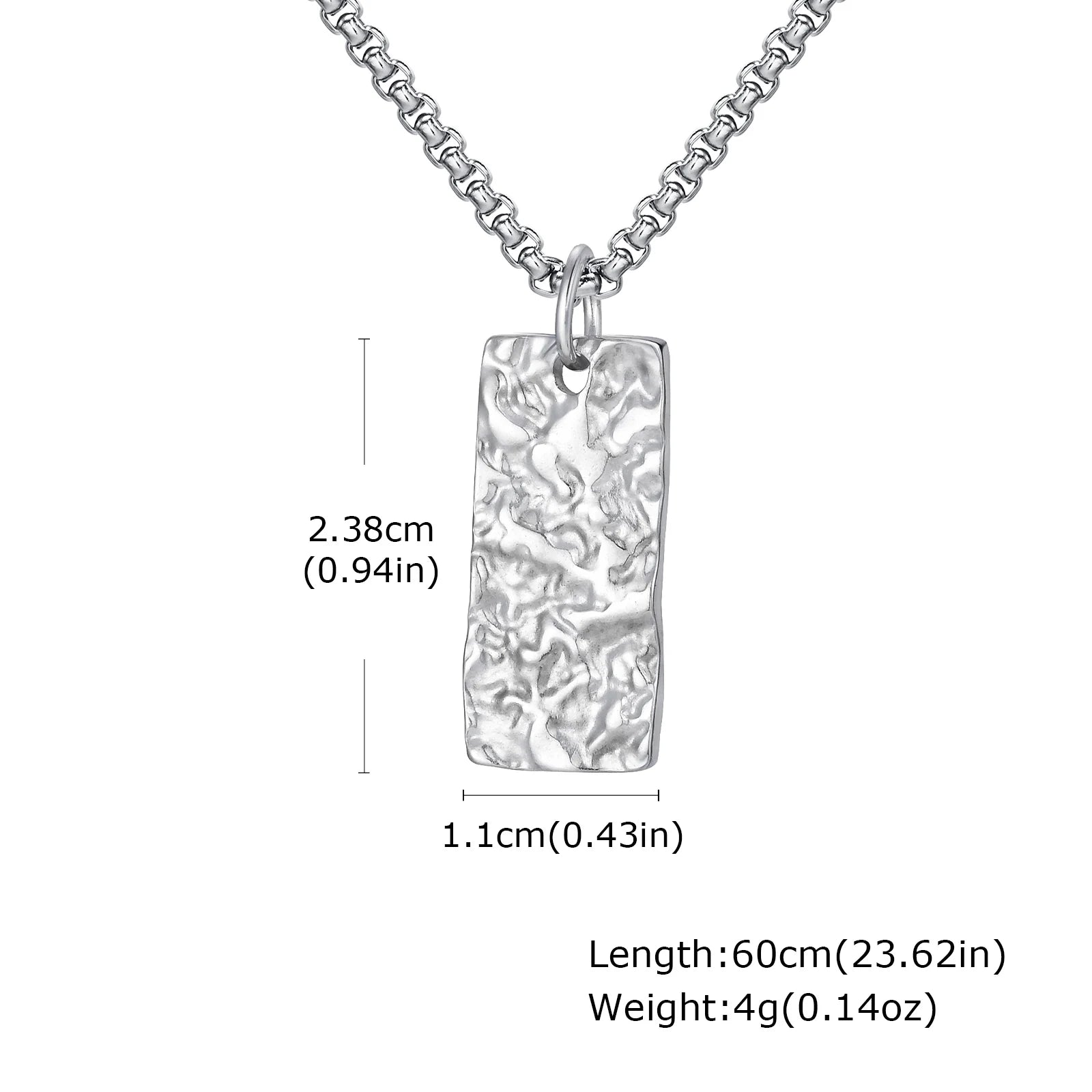 Men's Silver Color Geometric Pendant Necklace, Non Fading Stainless Steel Compass Necklace with Chain, Stylish Jewelry Gifts