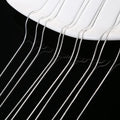 Hot 10PCS 925 Sterling Silver Classics 2MM Snake Chain Necklace For Women Man 16-30 Inches Fashion Party Wedding Jewelry Gift
