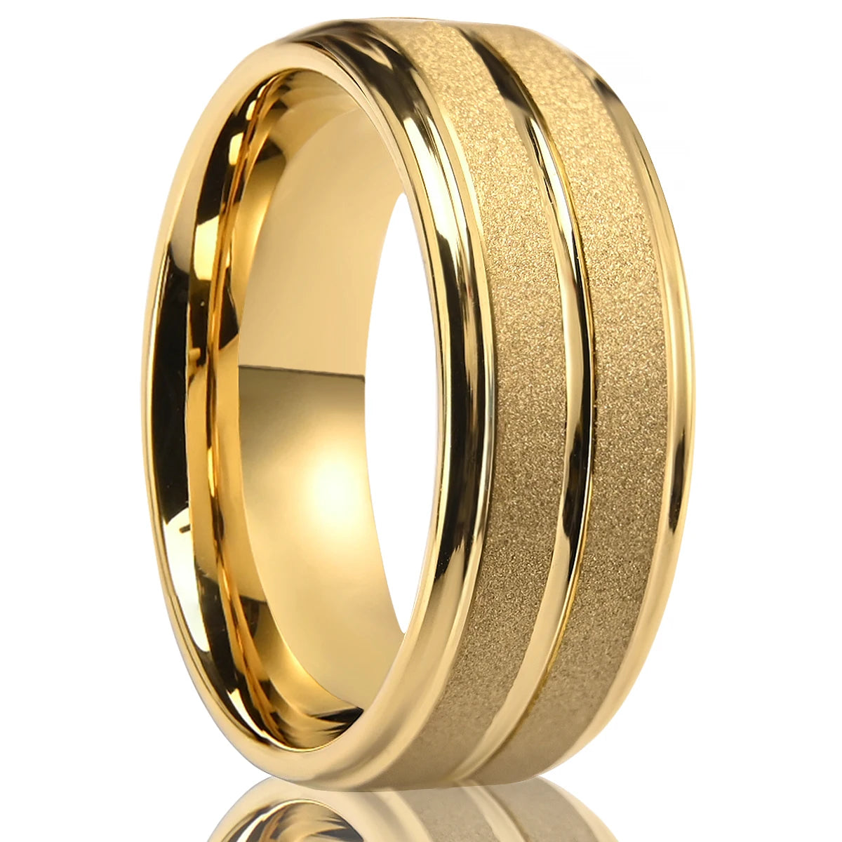 Men's wedding bands tungsten carbide ring anillos bague homme pareja de compromiso fashion jewelry couple engagement rings gifts