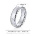 Men Faceted Wedding Band,Tungsten Engagements Promise Ring For Mens,Multifaceted Geometric Ring
