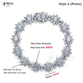 Metis D Color VVS1 Moissanite Bracelet For Women 925 Sterling Silver Diamond Sunflower Bangle Wedding Bridal Luxury Hand Jewelry