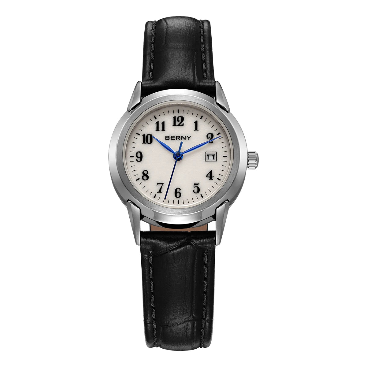 BENRY Golden Women's Quartz Watch Fashion Ladies Wristwatch Luminous Top Display Dial Leather Strap Waterproof Women Watches