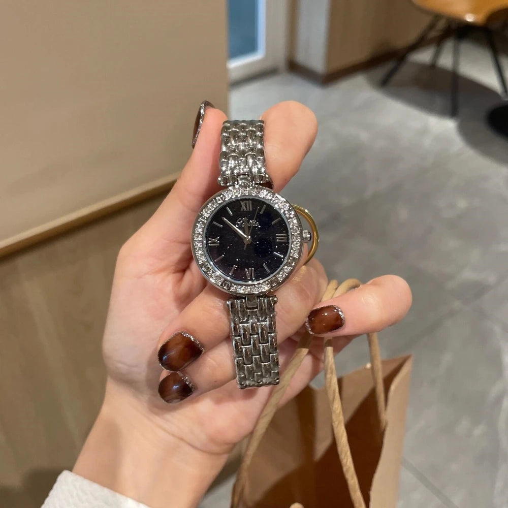 Starry Sky New Women Watch Light Luxury Brand Stainless Steel Ladies Business Watches Female Student Fashion Quartz Wristwatches