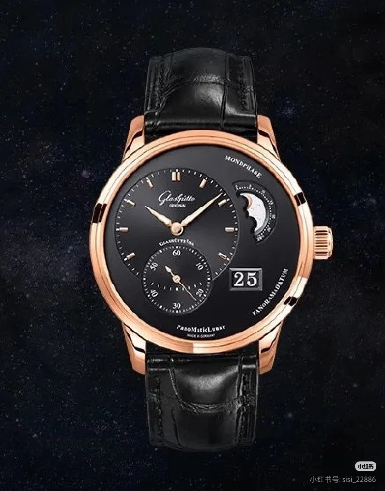 The Great Qin Empire Customized High-end Eccentric Moon Phase 40mm Mechanical Watch