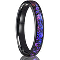 8MM/4MM Amethyst tungsten ring anillos bague homme pareja  compromiso fashion jewelry Men's wedding bands couple engagement ring