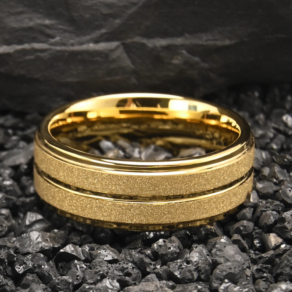 Men's wedding bands tungsten carbide ring anillos bague homme pareja de compromiso fashion jewelry couple engagement rings gifts