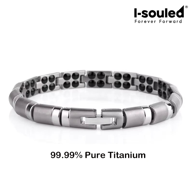 Titanium Germanium Bracelet for Men Women, 99.99% Pure Titanium Beads, Balance Energy Body Health,  Gift 2025