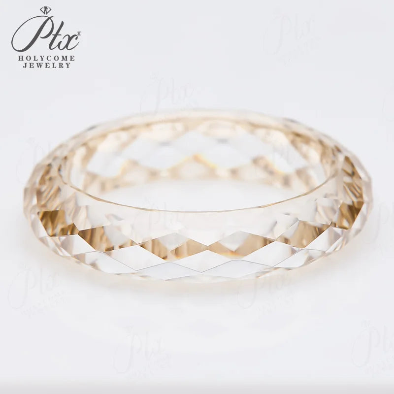 100% Moissanite Diamond Ring Proposal Engagement Wedding Anniversary Gift Luxury High Quality Rare Jewelry Free Chain As A Gift