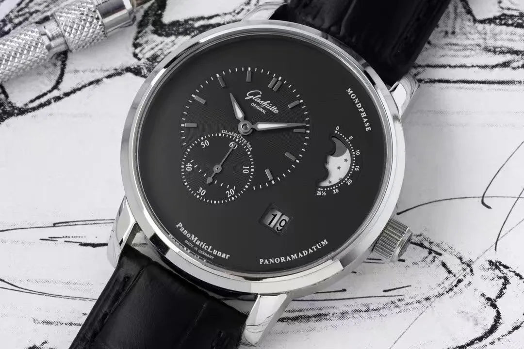 The Great Qin Empire Customized High-end Eccentric Moon Phase 40mm Mechanical Watch