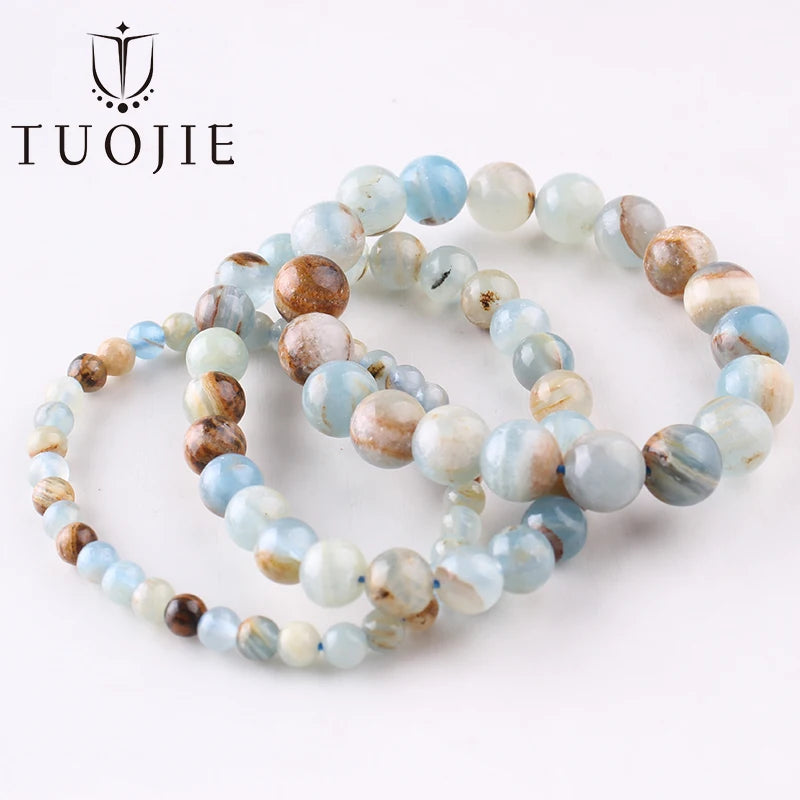 Natural 6 8 10mm Black Tourmaline Beads Bracelet Genuine Round Smooth Gemstone Beads Bracelets for Women Fashion Cheap Jewelry