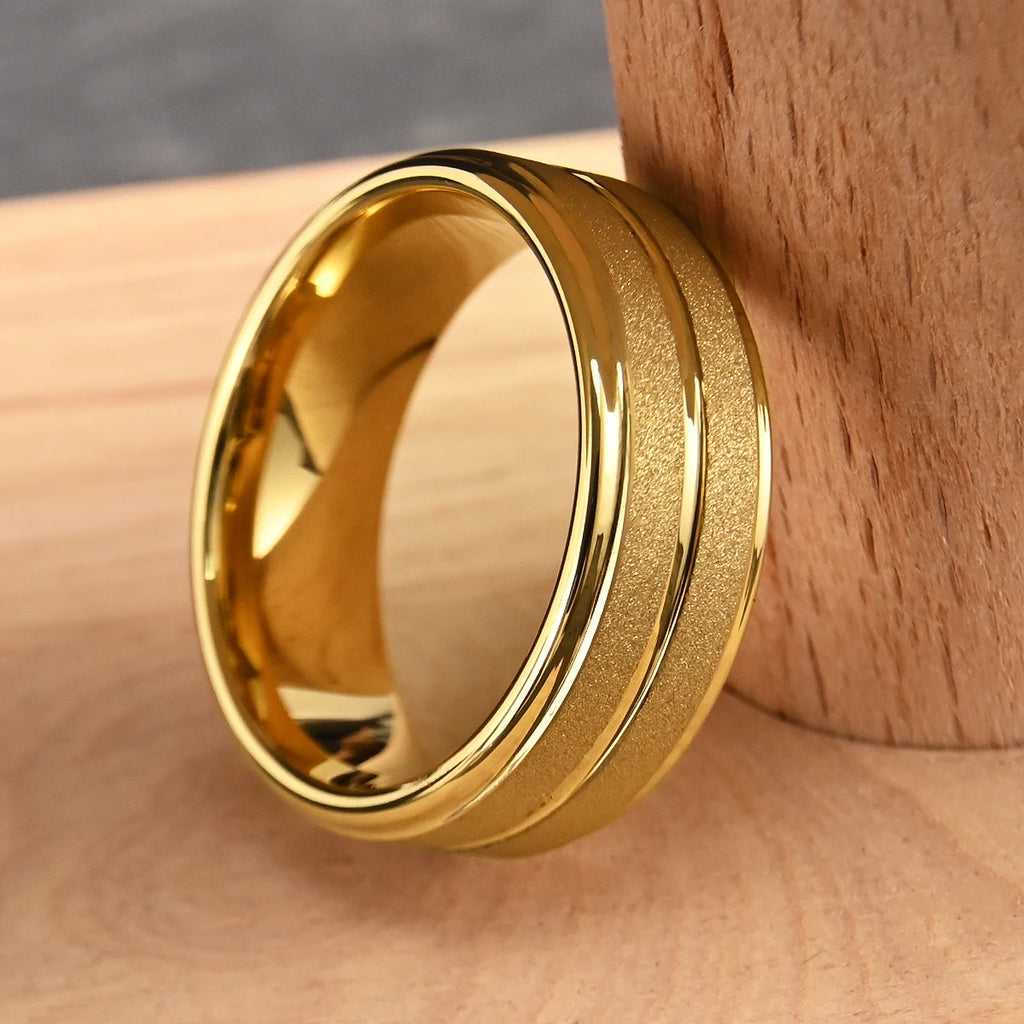 Men's wedding bands tungsten carbide ring anillos bague homme pareja de compromiso fashion jewelry couple engagement rings gifts