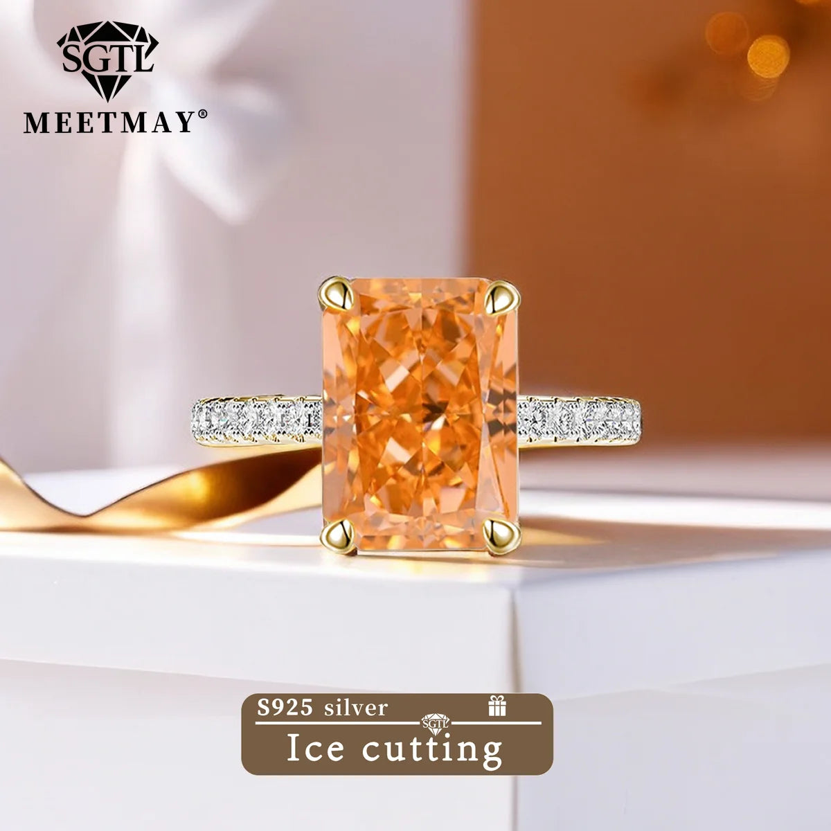 S925 Sterling Silver Tanzanite Blue Zircon Sparkle 5A Good Quality Ice Cut High Carbon Diamond Ladies Ring Fine Jewelry Women