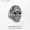 Maori Skull Ring Fine Jewerly For Women Men Autumn Brand New Ethnic Gift In 925 Sterling Silver