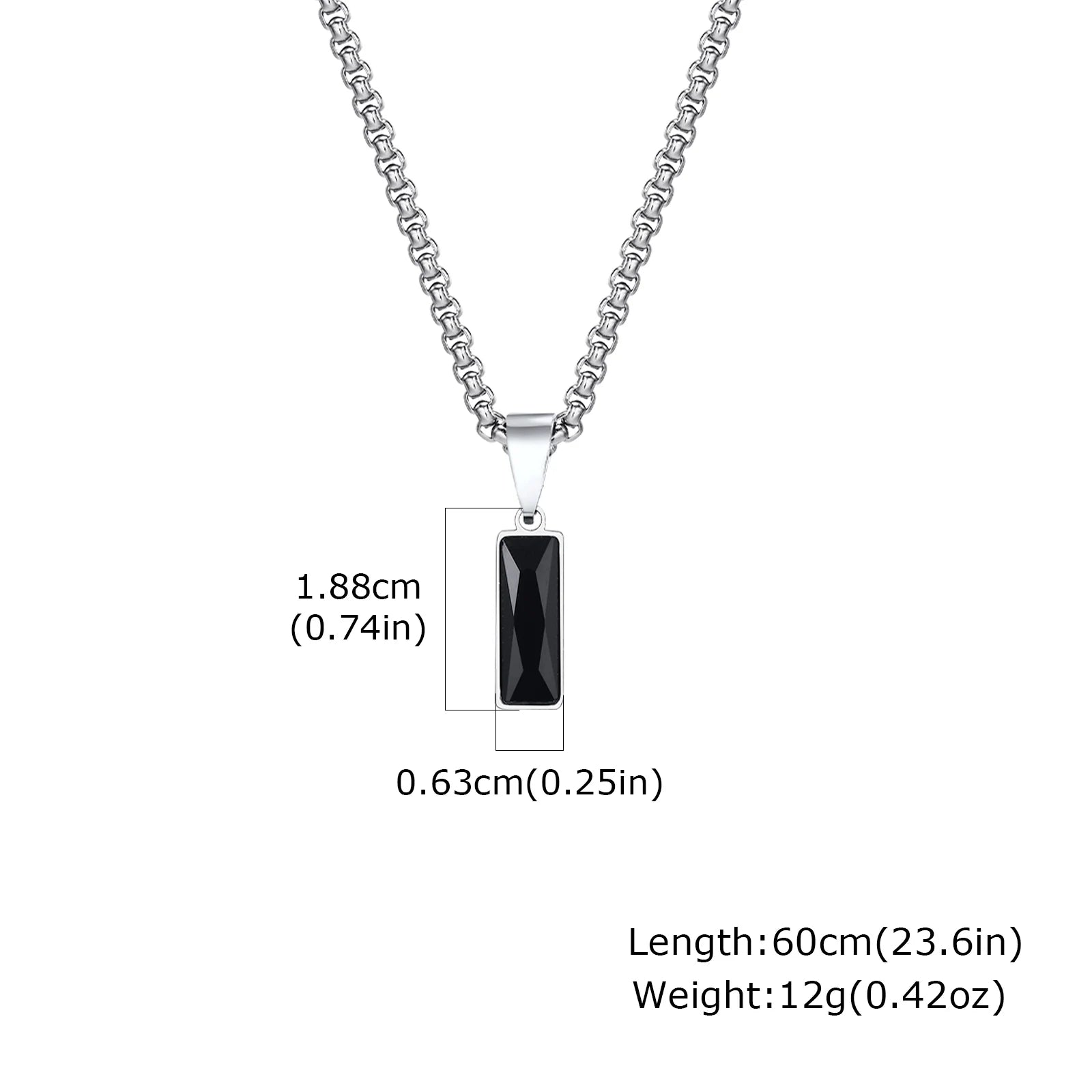 Men's Silver Color Geometric Pendant Necklace, Non Fading Stainless Steel Compass Necklace with Chain, Stylish Jewelry Gifts