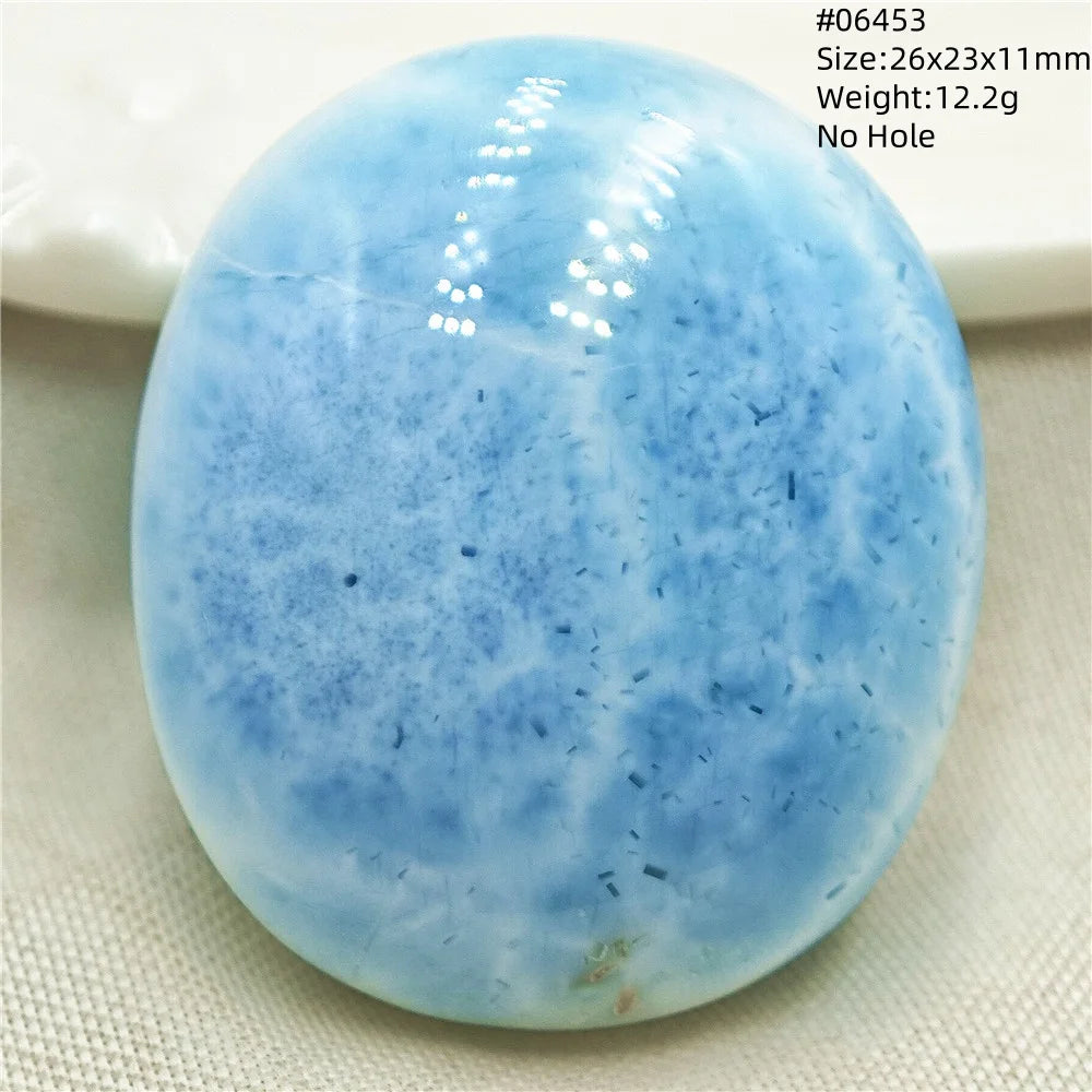 Natural Blue Larimar Heart Pendant Necklace Gemstone Women Men Larimar 17.5*19mm 18K Gold Love Larimar Fashion Jewelry AAAAAA