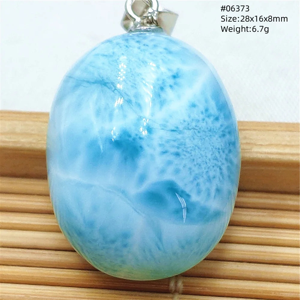 Natural Blue Larimar Heart Pendant Necklace Gemstone Women Men Larimar 17.5*19mm 18K Gold Love Larimar Fashion Jewelry AAAAAA